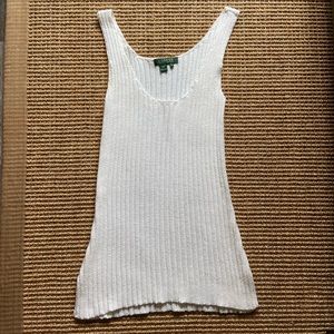Ralph Lauren White Sweater Tank